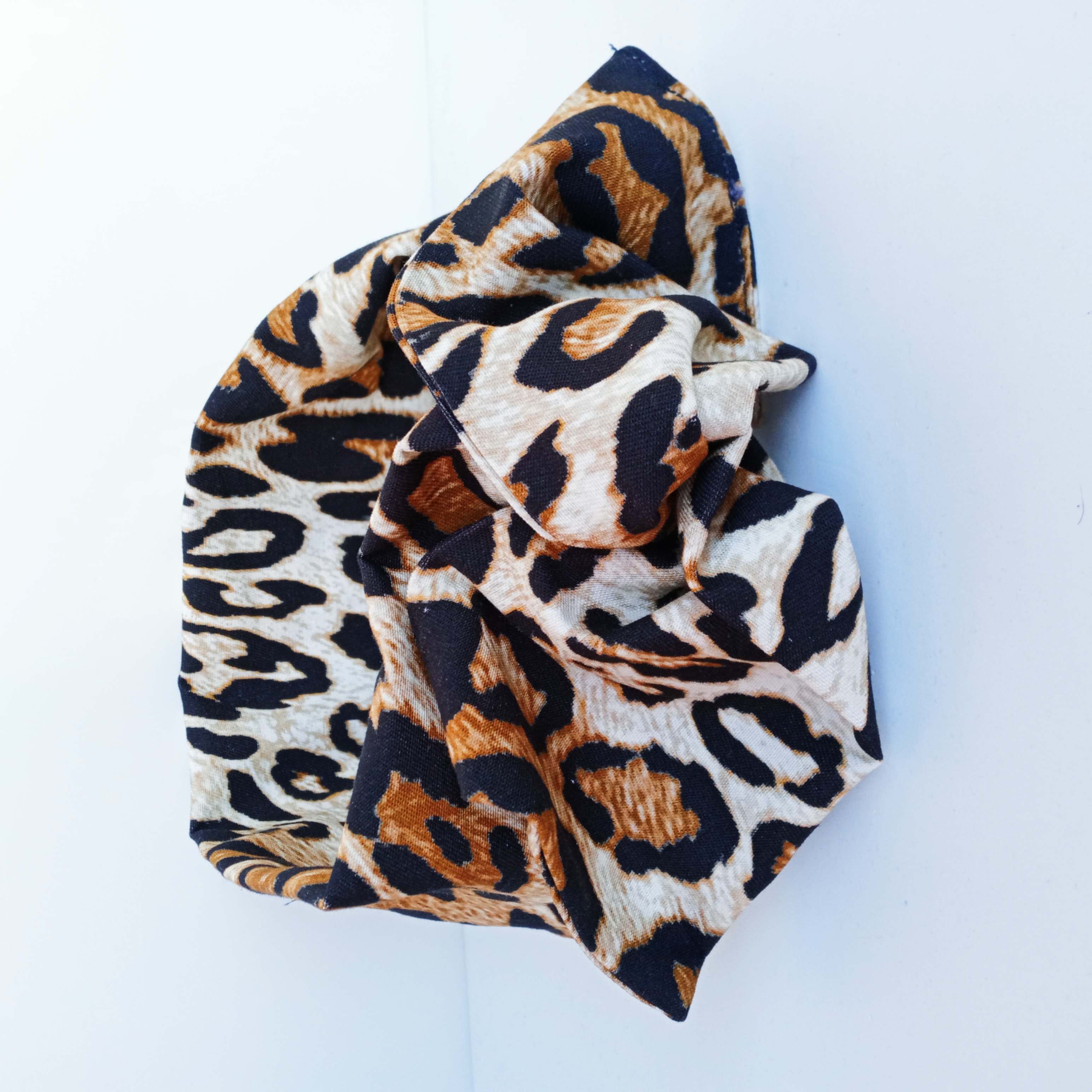 Fascia Turbante Modellabile leopardata 