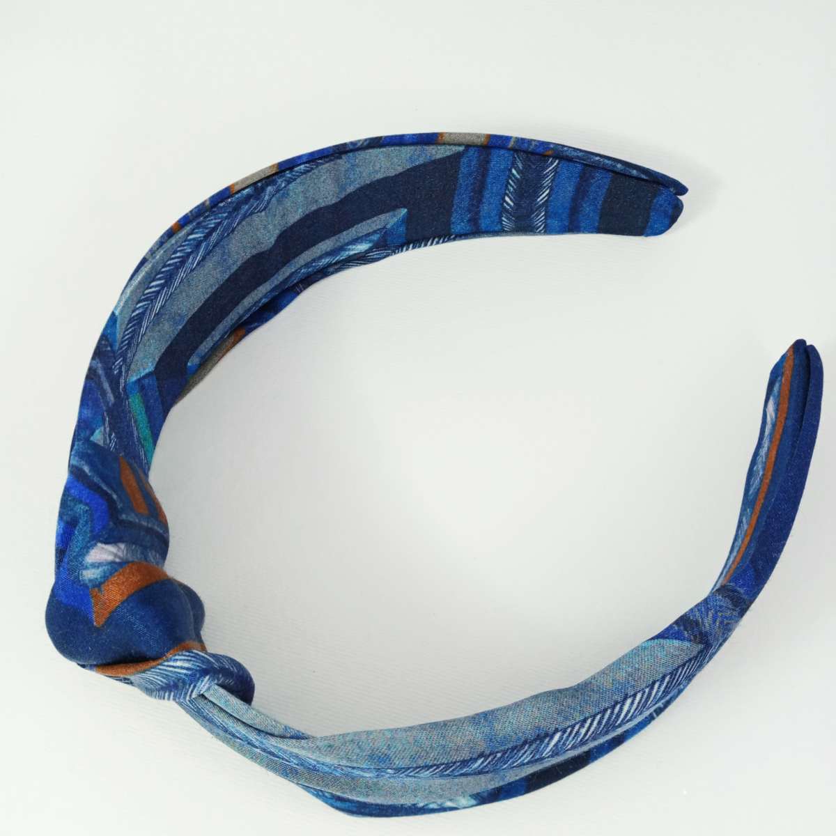 Cerchietto blu con nodo