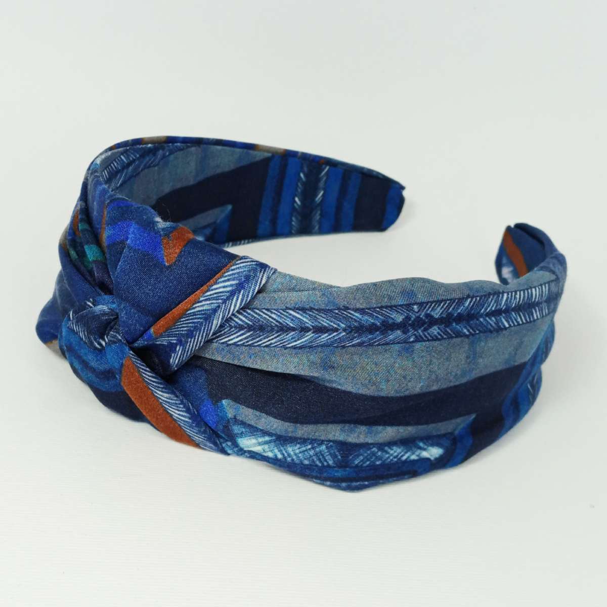 Cerchietto blu con nodo